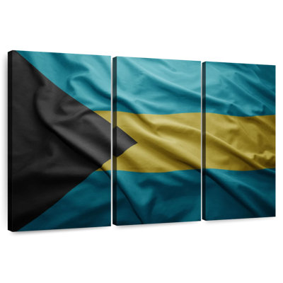 Borges Waving Bahamas Flag