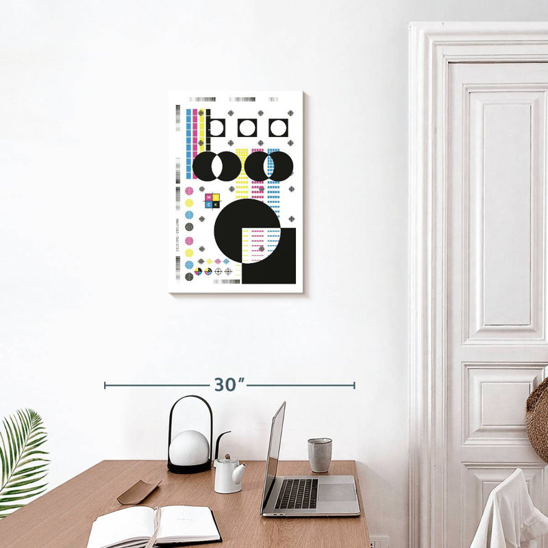 Avery Geometric CMYK, 24" H x 16" W
