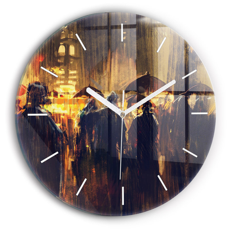 Glass Wall Clock