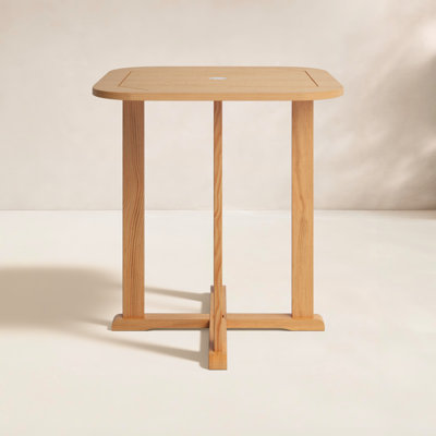 Knightly 42'' Teak Outdoor Bar Table