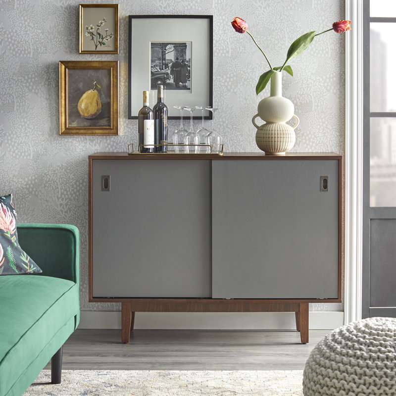 Desserte Amalfi, Noyer / gris anthracite