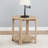 1-Shelf Round Engineered Wood Side End Table In Natural