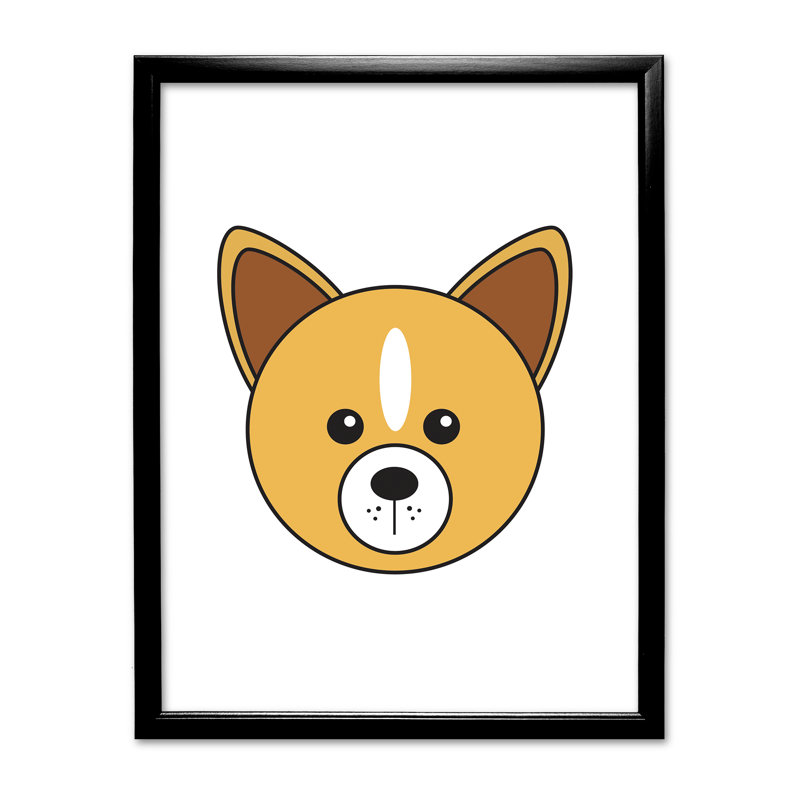Single Picture Frame Print, Black