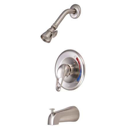 Volume Control Tub and Shower Faucet, Satin Nickel