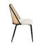 4 chaises de salle à manger - structure en métal avec revêtement en tissu bouclé moderne pour le bureau à domicile avec structure rembourrée-388370176