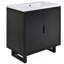 Ensemble de meuble-lavabo avec lavabo, armoire combinée et armoire de rangement pour salle de bain-899077896