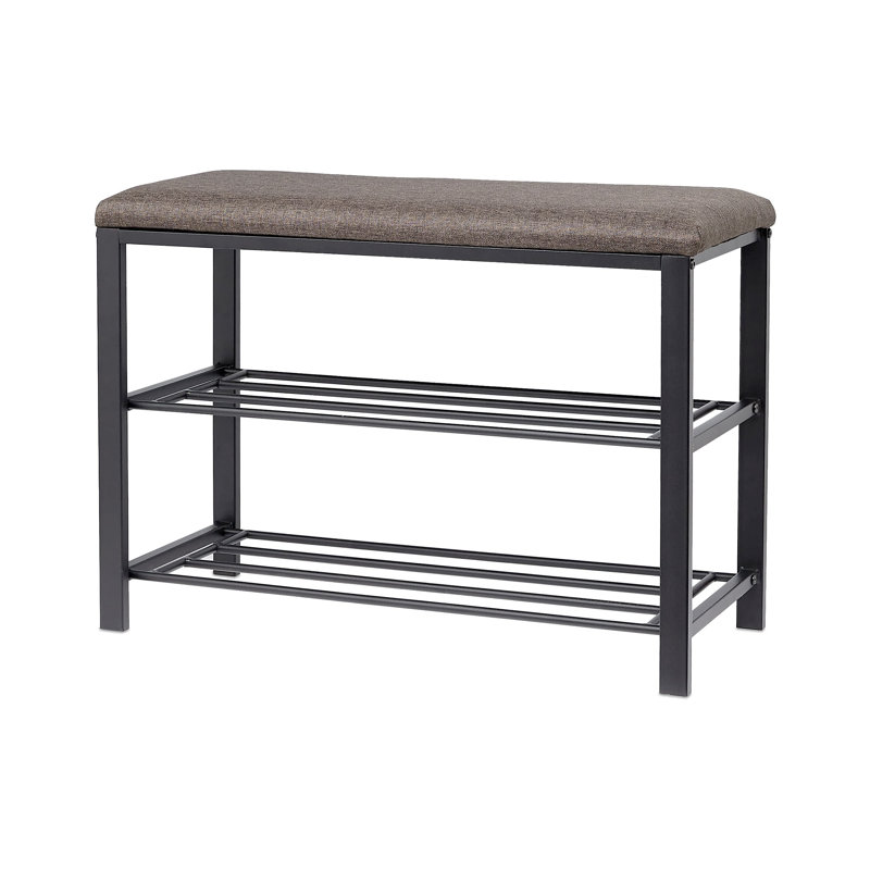 8 Pair Shoe Storage Bench, Brown