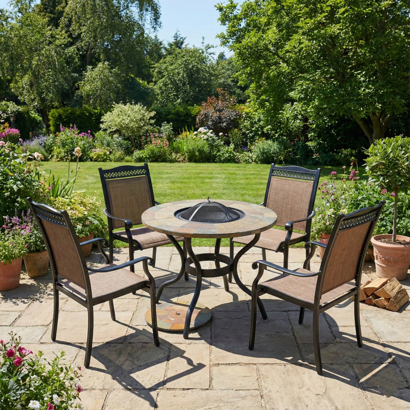 4 - Person Patio Dining Set Table,