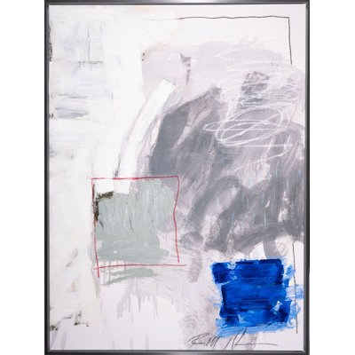 «Royal Flush» par Robert Robinson - peinture sur toile avec cadre flottant