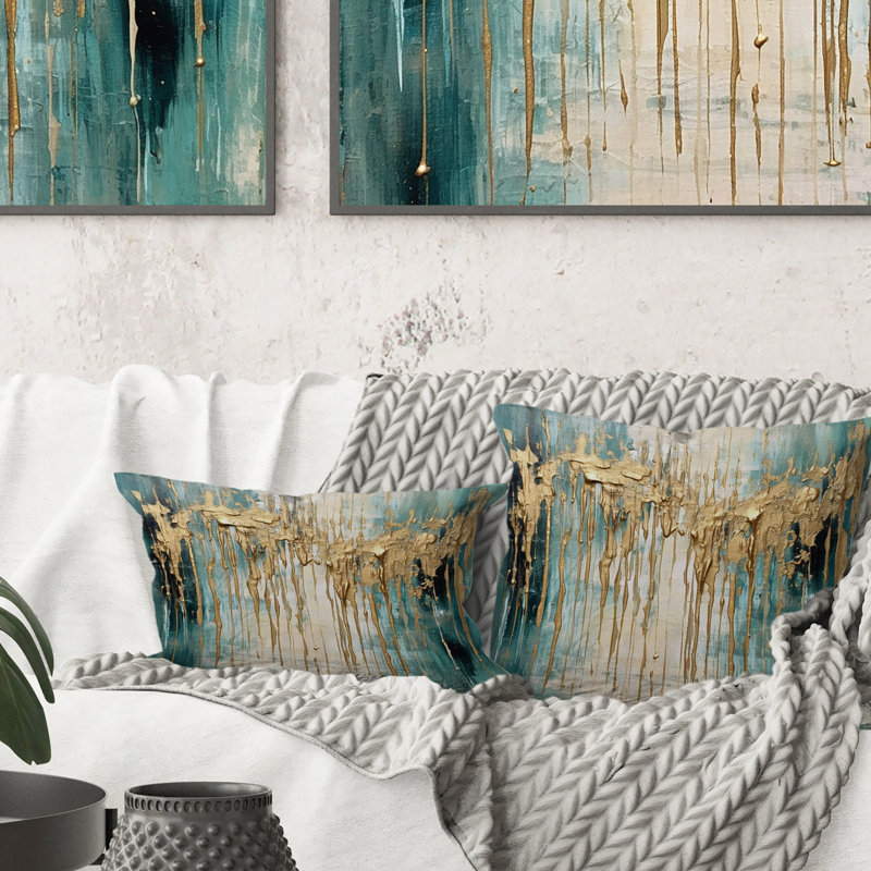 Coussin Gilded Daydream VI - Abstract Minimalisme
