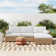 Maddie 99.7'' Polyethylene (PE) Wicker Outdoor Patio Sectional Set
