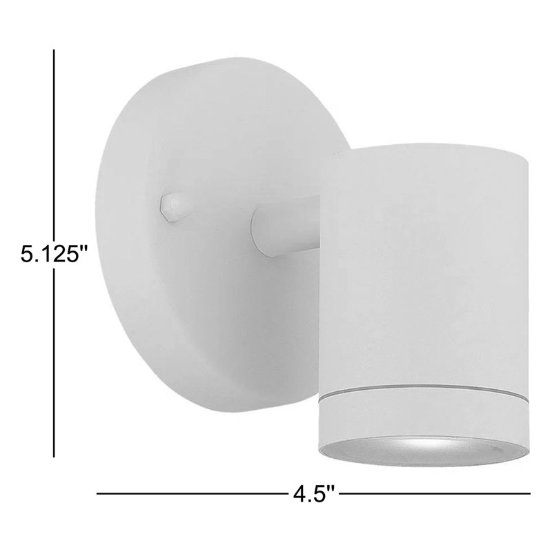 Applique murale d'extérieur à 1 ampoule Mckeel, Blanc