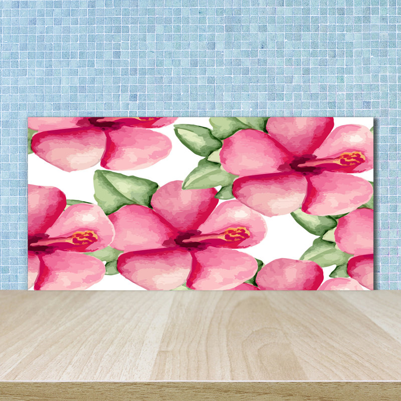 Chidera 50cm W x 100cm L Glass Peel and Stick Panel