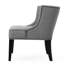 Fauteuil club occasionnel en tissu gris, 27,66 po Largeur, hauteur de 32,4 po, profondeur de 27,28 po, pavillon de 25,4 lb de hauteur, largeur, profondeur,