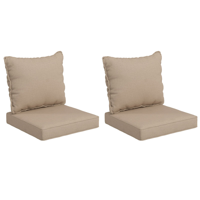 Outdoor 4.75'' Seat / Back Cushion, Beige