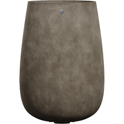 High Tall Round Planter - River Stone