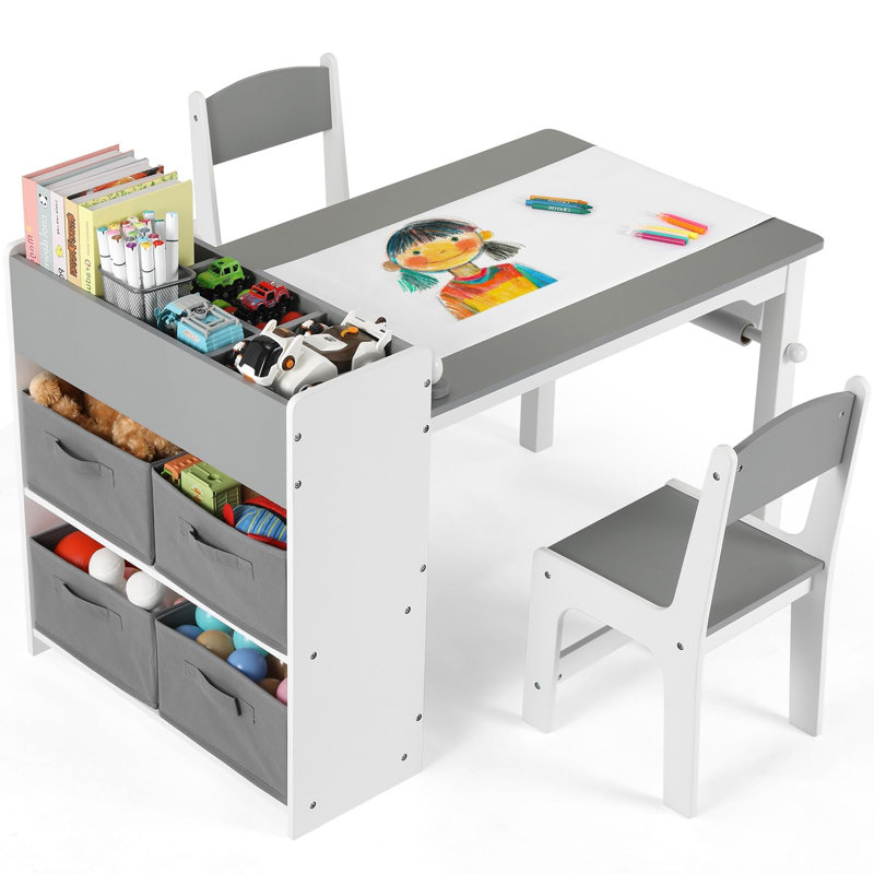 Kids and Chair Set, Gray