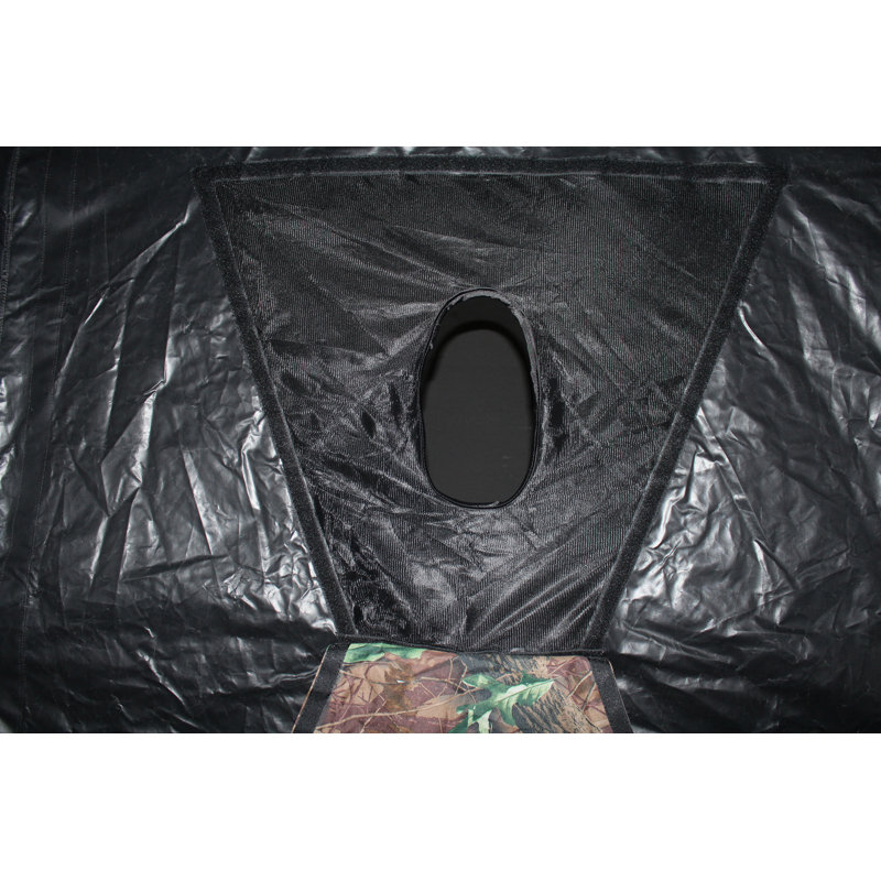 Hunting Blind Instant Pop Up Tent 5ft x  5ft Aluminum Frame with Guy Ropes and Stakes