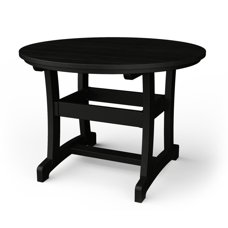 Table de salle à manger Stella, Beige / noir, H 42 po x l 42 po x P 42 po
