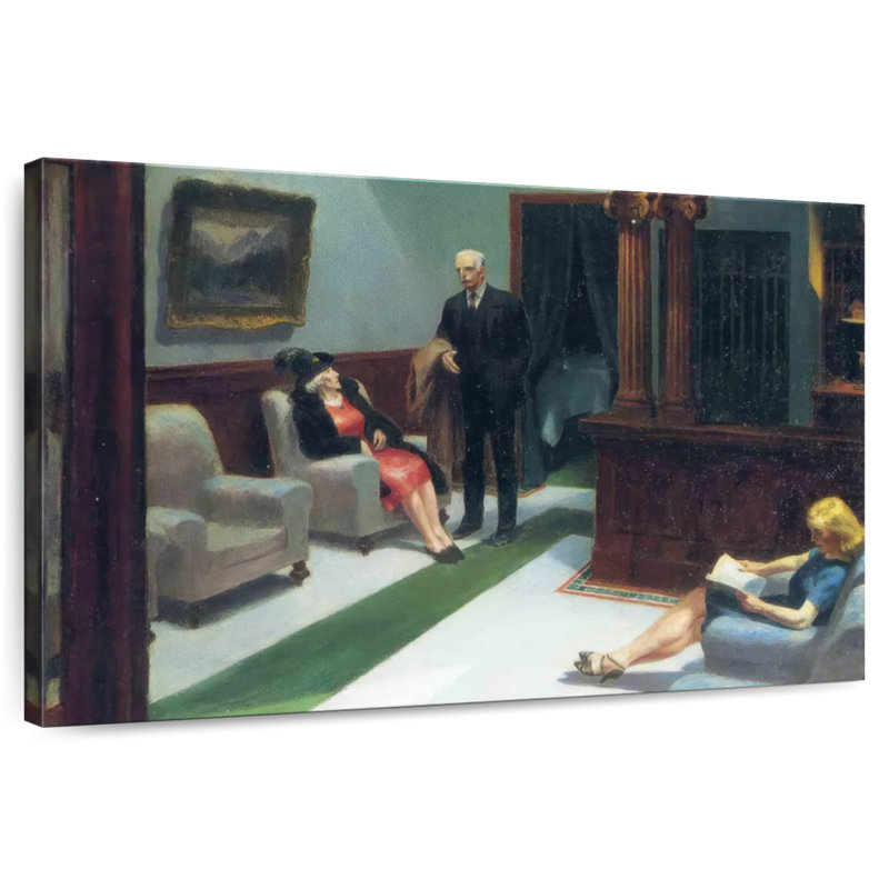 Hall de l'hôtel Leisha, H 26 po x l 39 po