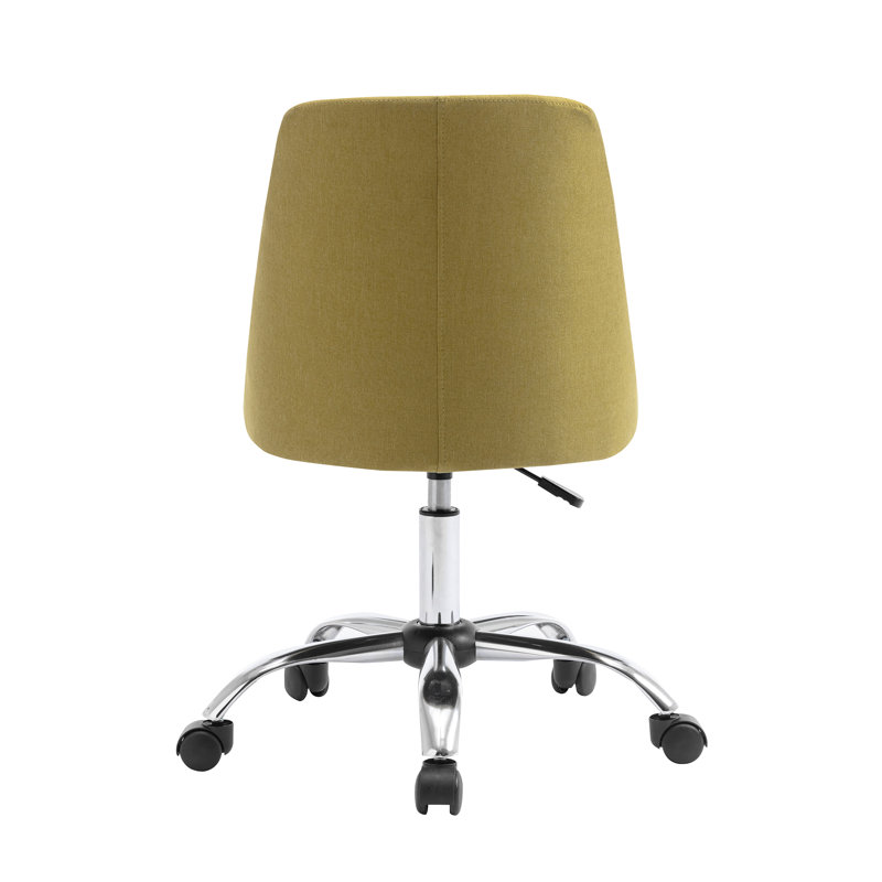 Viggo Fabric Office Chair with Chrome Base, Green