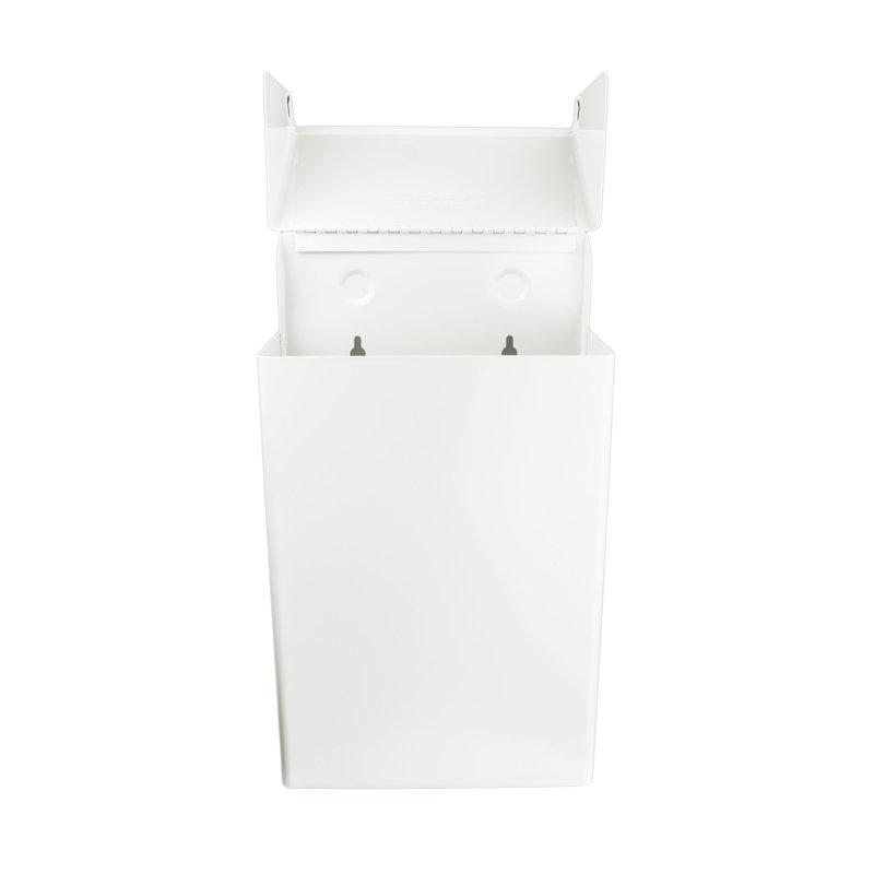 Poubelle à couvercle pivotant 1 gallon, blanc