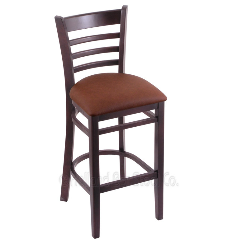 30" Bar Stool, Dark Cherry, Rein Adobe