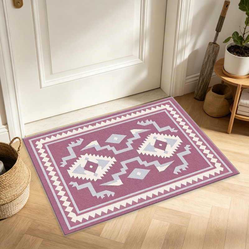 Pink Rug   area rugs for Living Room, Soft and Comfortable, Suitable for all seasons, easy to maintain, machine washable Indoor floor mat, Under Table Farmhouse suitable for Bedroom, Dining Room, Study,  Balcony, Home Decor Patio