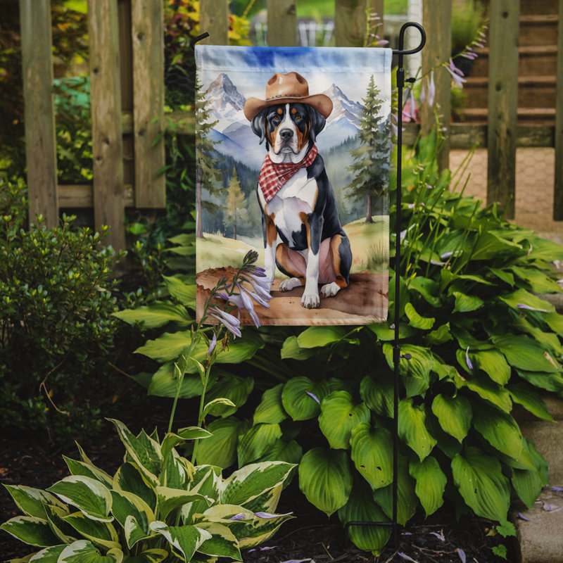 Drapeau Cowboy Welcome Garden, Grand bouvier suisse