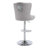 Swivel Upholstered Adjustable Counter Stool With Tufted Backs Set of 4-120959109-120959108