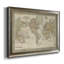 Toile encadrée de qualité supérieure de la carte du monde de Mitchell - prête à être accrochée-1612722007