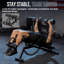 Banc de musculation Mikolo, capacité de 1 200 lb, support pour les jambes et rangement vertical pour la salle de gym à domicile