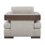 Chaise en tissu Niamey avec 1 coussin décoratif