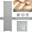 Grande armoire de rangement pour salle de bain, armoire de rangement autoportante avec deux tiroirs de tailles différentes et tablette réglable, panneau de fibres à densité moyenne avec finition peinte-351276951