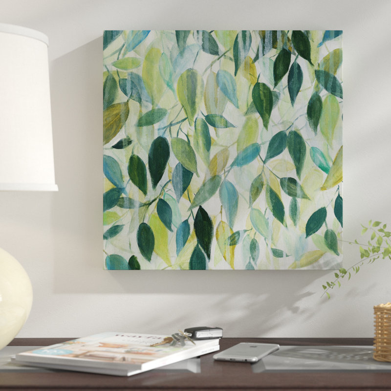 «Woodland Rain», peinture, H 24 po x l 24 po x P 1,5 po, Toile tendue