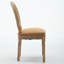 Ensemble de 2 chaises de salle à manger rembourrées en bois massif Classic French Country-1457039208