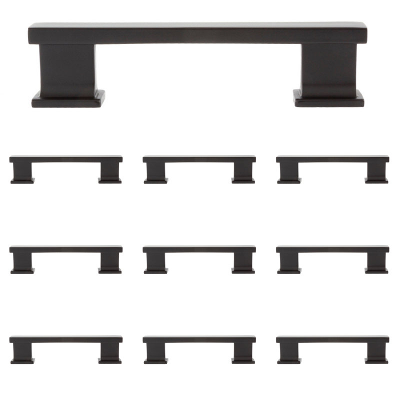  High Desert 3-1/2" Matte Black Bar Pull Multipack, Matte Black