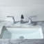 Pyramid Widespread Bathroom Faucet 3 Hole, 2-handle Bathroom Sink Faucet with Drain Assembly-66906327