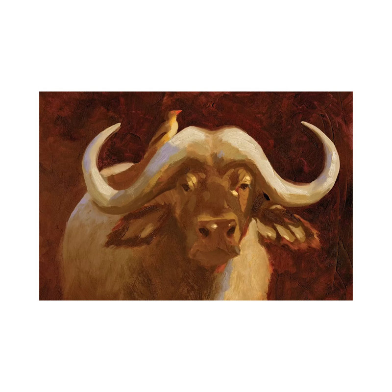 Cape Buffalo I 1 Piece Wrapped Canvas Wall Art, 66.04cm H x 101.6cm W x 1.905cm D