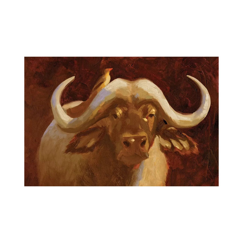Cape Buffalo I by Jacob Green - Wrapped Canvas Print, 20.32cm H x 30.48cm W x 1.905cm D