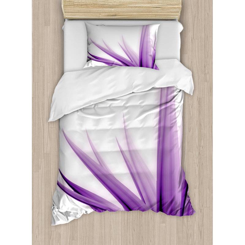 Traditional Polyester Floral Duvet Cover, Twin Duvet Cover + 1 Standard Sham