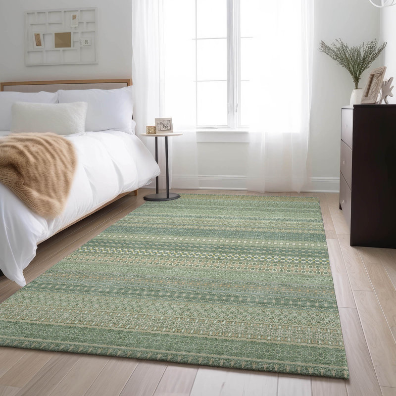 Aloès Cerrito AMF527 lavable à la machine de qualité supérieure, Rectangle 2 pi 6 po x 3 pi 10 po