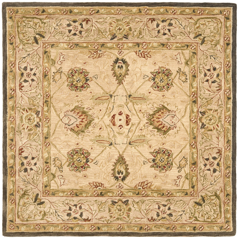 Tingley Hand Tufted Wool Oriental Rug, Square 6'