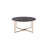 Fierro Round Coffee Table with X-Shape Base