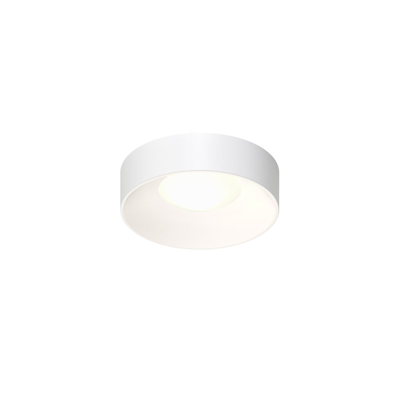 Ilios 1 - Light LED Flush Mount, 4" H x 10" W x 10" D, Satin White