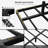 Kathrene Floating Metal Bed Frame with LED Lights and Charging Station, Open-Frame, Underbed Storage Space No Box Spring-1870686668