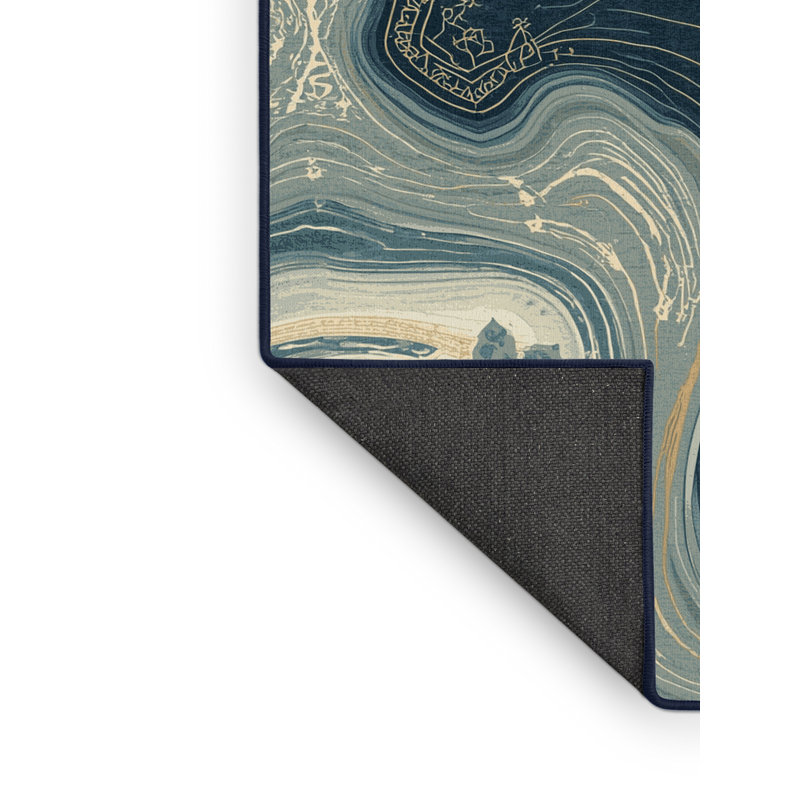 Tapis moelleux moelleux d'inspiration mondiale de style marocain Shaler, 5 x 8