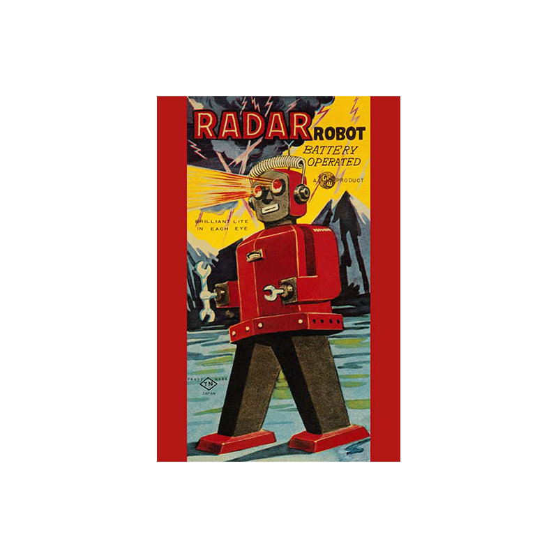 Radar robot-impression non encadrée, H 66 po x l 44 po