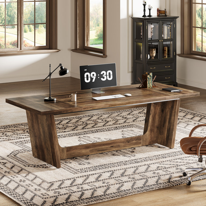 Table de travail 70,9 po, Brun rustique
