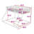 Metal Bunk Bed With Ldder,Slats And Guardrail-903544079
